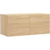 vidaXL Wandkast 80x36,5x35 cm bewerkt hout sonoma eikenkleurig