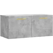 vidaXL Wandkast 80x36,5x35 cm bewerkt hout betongrijs