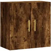 vidaXL Wandkast 60x31x60 cm bewerkt hout gerookt eikenkleurig