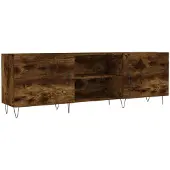 vidaXL Tv-meubel 150x30x50 cm bewerkt hout gerookt eikenkleurig