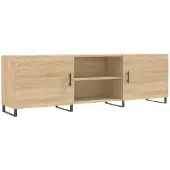 vidaXL Tv-meubel 150x30x50 cm bewerkt hout sonoma eikenkleurig