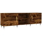 vidaXL Tv-meubel 150x30x50 cm bewerkt hout gerookt eikenkleurig
