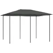 vidaXL Paviljoen, 3x4x2,6 meter, antraciet, 160 g/m²
