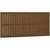 vidaXL Wandhoofdbord 185x3x90 cm massief grenenhout honingbruin