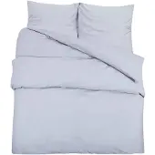 vidaXL Dekbedovertrekset 240x220 cm katoen grijs