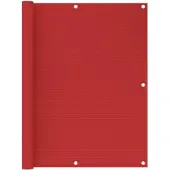vidaXL Balkonscherm 120x300 cm HDPE rood