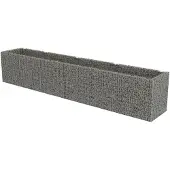 vidaXL Gabion plantenbak verhoogd 540x90x100 cm gegalvaniseerd staal