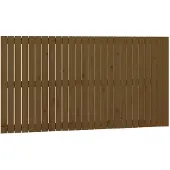 vidaXL Wandhoofdbord 166x3x90 cm massief grenenhout honingbruin