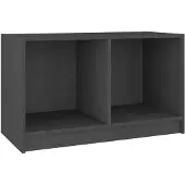 Möbelando Tv-meubel 70x33x42 cm massief grenenhout grijs