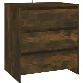 vidaXL Dressoir 70x41x75 cm bewerkt hout gerookt eikenkleurig