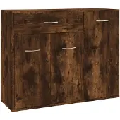 vidaXL Dressoir 88x30x70 cm bewerkt hout gerookt eikenkleurig