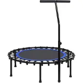 vidaXL Fitnesstrampoline met handgreep 102 cm