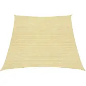 vidaXL Zonnezeil 160 g/m² 4/5x3 m HDPE beige