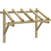 vidaXL Deurluifel 150x100x100 cm massief grenenhout