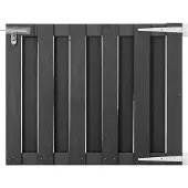 vidaXL Poort 100x80 cm HKC grijs