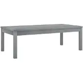 vidaXL Salontafel 100x50x33 cm massief acaciahout grijs