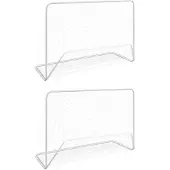 vidaXL Voetbaldoelen 2 st met netten 182x61x122 cm staal wit
