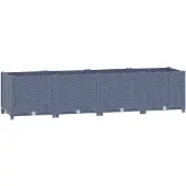 vidaXL Verhoogde plantenbak, 160x40x38 cm, polypropyleen