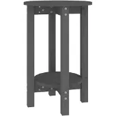 vidaXL Salontafel Ø 40x60 cm massief grenenhout grijs