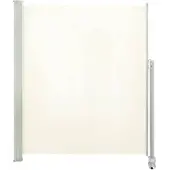 vidaXL Tuinscherm uittrekbaar 160x300 cm crèmekleurig