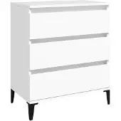 vidaXL Dressoir 60x35x70 cm bewerkt hout wit