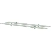 vidaXL Schappen zwevend 2 st 100x10 cm 8 mm glas