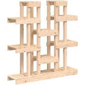 vidaXL Plantenstandaard 104,5x25x109,5 cm massief grenenhout