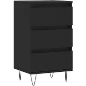 vidaXL Dressoir 40x35x70 cm bewerkt hout zwart