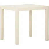 vidaXL Tuintafel 79x65x72 cm kunststof wit