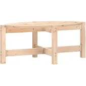 vidaXL Salontafel, 87x48x35 cm, massief grenenhout