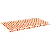vidaXL Vervangingsdoek voor luifel 600x300 cm polyester geel en oranje
