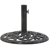vidaXL Parasolvoet 12 kg 48 cm gietijzer bronskleurig