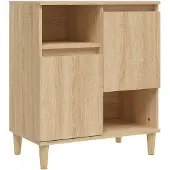 vidaXL Dressoir Sonoma-eikenhout, 60x35x70 cm, houtvezel