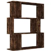 vidaXL Boekenkast / kamerscherm 80x24x96 cm bewerkt hout gerookt eiken