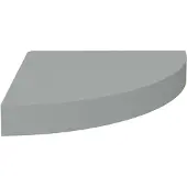 vidaXL Hoekschap zwevend 25x25x3,8 cm MDF grijs