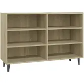 vidaXL Dressoir 103,5x35x70 cm spaanplaat sonoma eikenkleurig