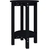 vidaXL Salontafel zwart, Ø 40x60 cm, massief grenenhout