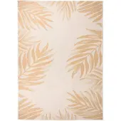 vidaXL Buitenkleed met bladpatroon platgeweven 120x170 cm