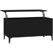 vidaXL Salontafel, zwart, 90x44,5x45 cm, houtvezel