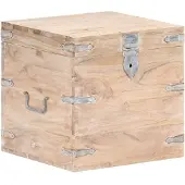 vidaXL Opbergkist 40x40x40 cm massief acaciahout