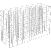 vidaXL Gabion plantenbak verhoogd 90x30x60 cm gegalvaniseerd staal