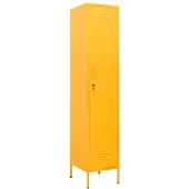vidaXL Lockerkast 35x46x180 cm staal mosterdgeel