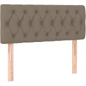 vidaXL Hoofdbord 90x7x78/88 cm stof taupe