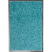 vidaXL Deurmat wasbaar 40x60 cm cyaan