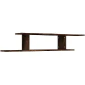 vidaXL Tv-wandschap 125x18x23 cm bewerkt hout gerookt eikenkleurig