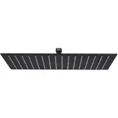 vidaXL Regendouchekop rechthoekig 40x30 cm roestvrij staal zwart