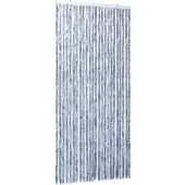 vidaXL Vliegengordijn 100x220 cm chenille zilverkleurig