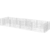 vidaXL Gabion plantenbak verhoogd 360x90x50 cm staal