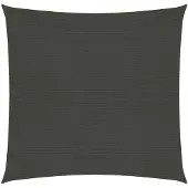 vidaXL Zonnezeil 160 g/m² 4x4 m HDPE antracietkleurig