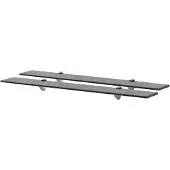 vidaXL Schappen zwevend 2 st 80x10 cm 8 mm glas
